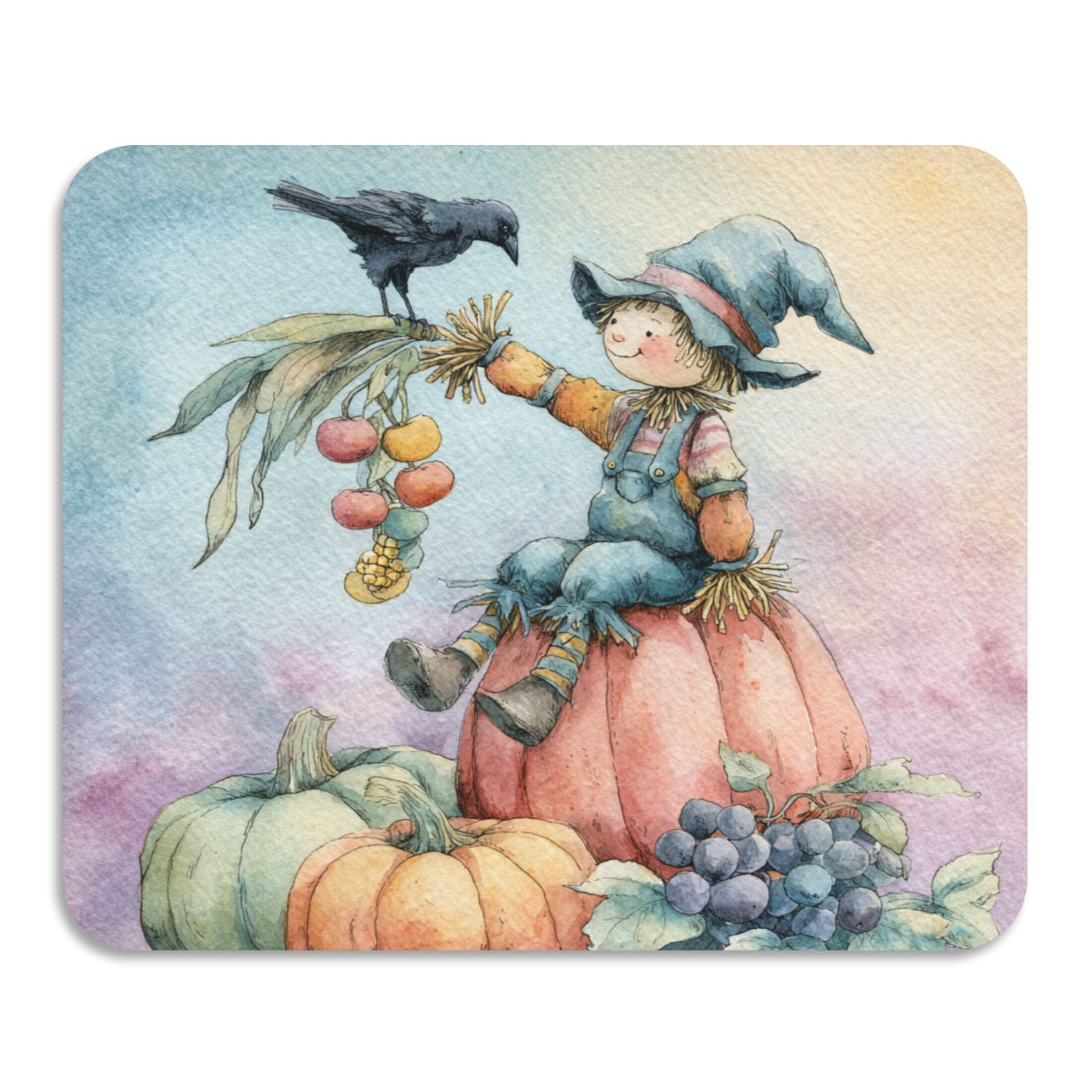 Scrying Mat Qxltty Scarecrow Dish Drying Mat Coffee Bar Mats Rubber Backed ...