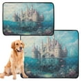thumbnail image 1 of Qxltty Seabed Castle Cat litter Pads Pet Set of 2 Diaper Mats Center Anti-leakage Layer Absorbent Soft and Comfortable, 1 of 7
