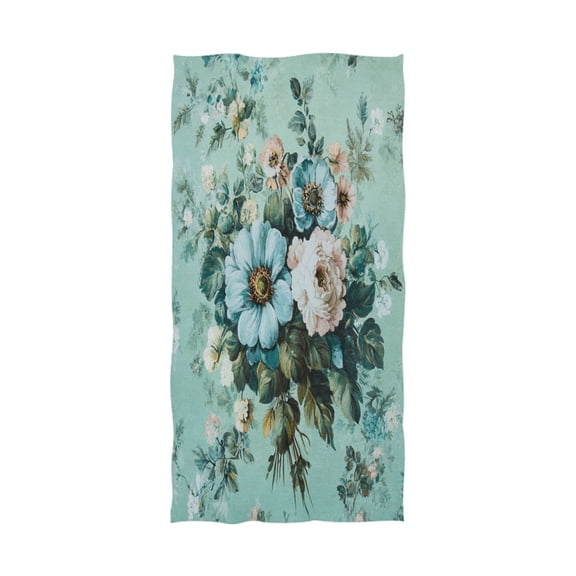 Qxltty Shabby Chic Bouquet Extra Large Bath Towel 32"x64" Super Soft Highly Absorbent Quick Dry Shower Towel for Hotel Bathroom Guest Spa Gym