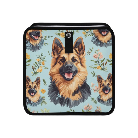 Qxltty Shepherd Dog Car Dumpster Collapsible Rear Seat Suspension Trash for Front Seat Center Console in Vehicle