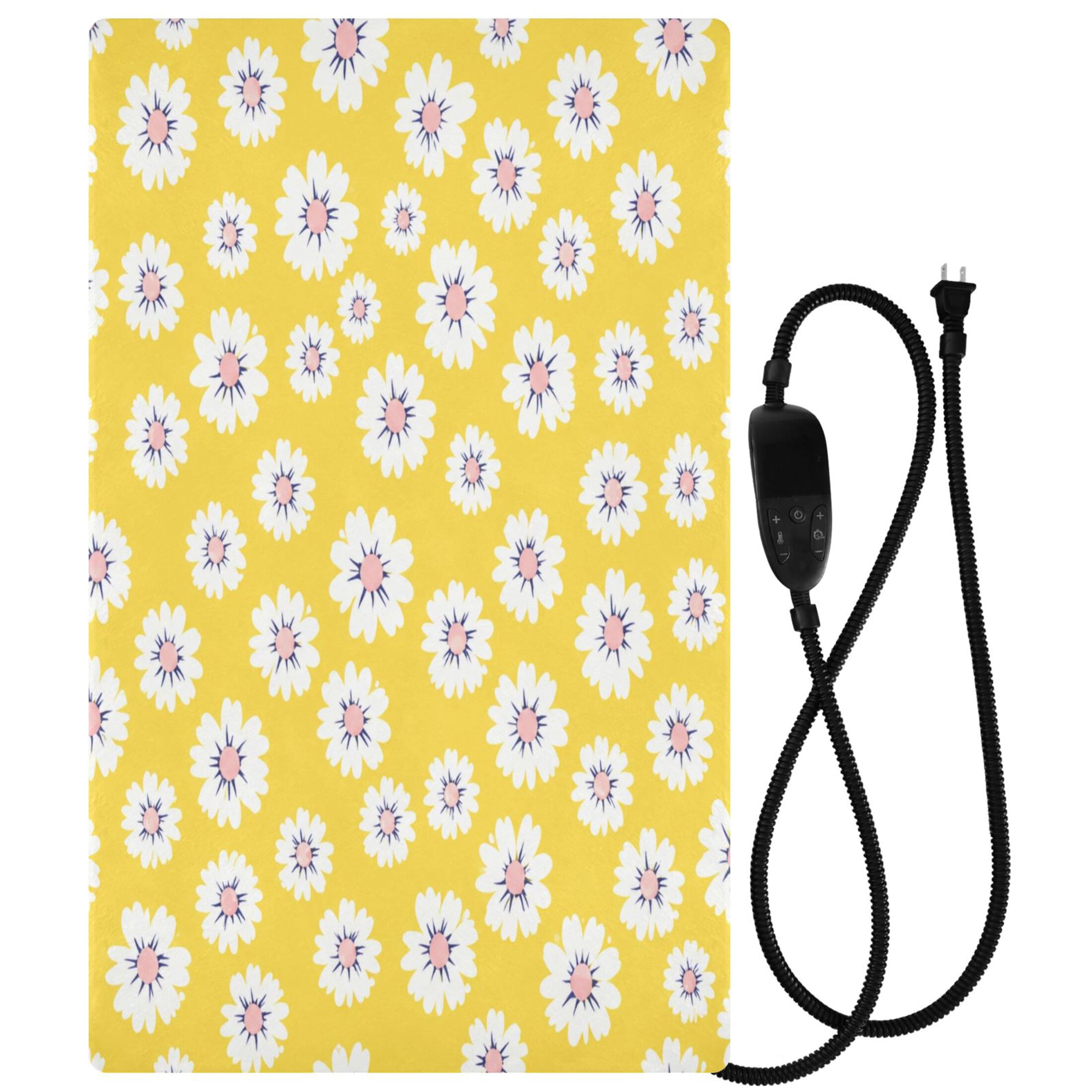 Simple Daisey Qxltty Simple Yellow Daisy Pet Heating Pad with Adjustable Temperature ...