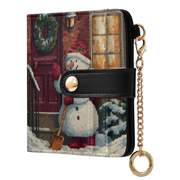 Qxltty Skull Surfing Ladies Wallet Rfid Slim Thin Compact Credit Card Women Wallet Zipper Coin Pocket and ID Window for Female Gifts