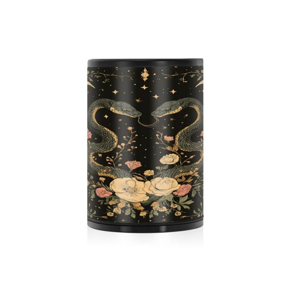 Qxltty Snakes Entwining Vines Car Ashtray Press Spring-loaded Switch for Extinguishing Cigarettes Keeping the Interior of Your Car Clean