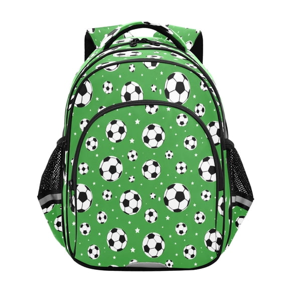 Qxltty Soccer Backpack Lightweight Multi Pocket Daypack Reflective Bookbag with Adjustable Straps