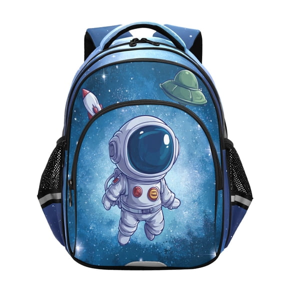 Qxltty Space Explorer Backpack Lightweight Multi Pocket Daypack Reflective Bookbag with Adjustable Straps