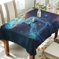 thumbnail image 1 of Qxltty Space Jellyfish Square Tablecloth 54×54in Thick Wrinkle Resistant Heat Proof Durable Table Cover for Dining Table, 1 of 9