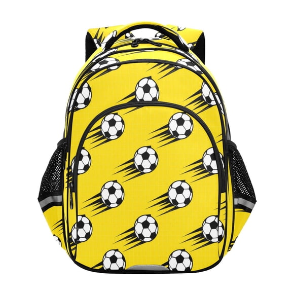 Qxltty Speedy Soccer Balls Backpack Lightweight Multi Pocket Daypack Reflective Bookbag with Adjustable Straps