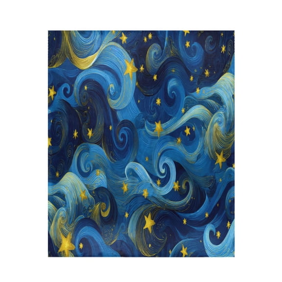 Qxltty Star Cloud Night Sky Soft Cozy Fluffy Blankets for Couch Sofa Chair Bed Camping Picnic Travel Lightweight Bed 5060inch