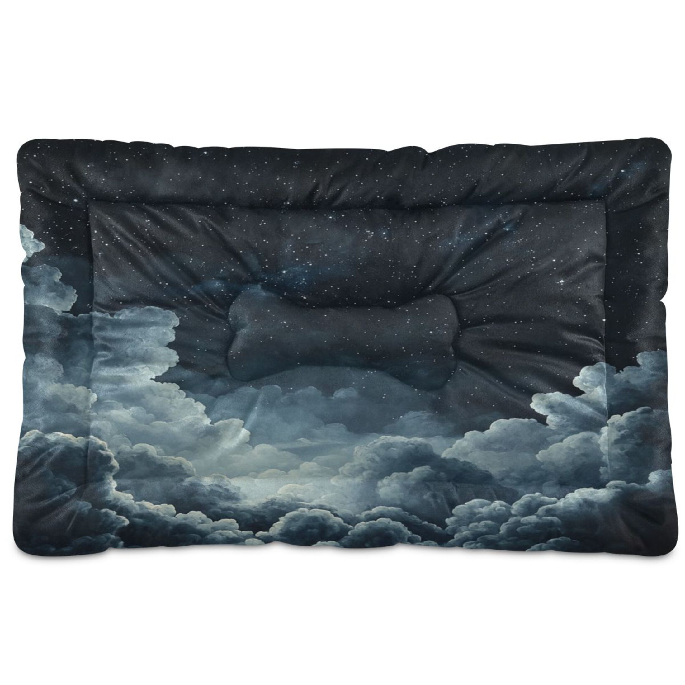 Qxltty Starry Night Sky Picture Ped Pad Wear-resistant and Hard to Bite Through Sleeping Pad for Small Medium Large Dogs Winter Pet Bed 36×24in