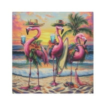 Qxltty Summer Flamingo Napkins 20×20in Perfect for Parties Dinners Weddings Cocktail Housewarming Cloth Napkins Set of 6