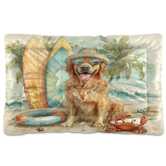 Qxltty Summer Golden Retriever Ped Pad Wear-resistant and Hard to Bite Through Sleeping Pad for Small Medium Large Dogs Winter Pet Bed 24×18in