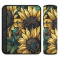 thumbnail image 1 of Qxltty Sunflower Graffiti Art Car Seat Strap Pads are Soft and Snug Fitting for All Cars Backpacks Pushchair, 1 of 8