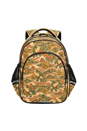 Surfing Turtles Backpack Lightweight Multi Pocket Daypack Reflective Bookbag with Adjustable Straps