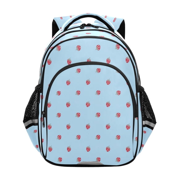 Qxltty Sweet Blue Berries Backpack Lightweight Multi Pocket Daypack Reflective Bookbag with Adjustable Straps