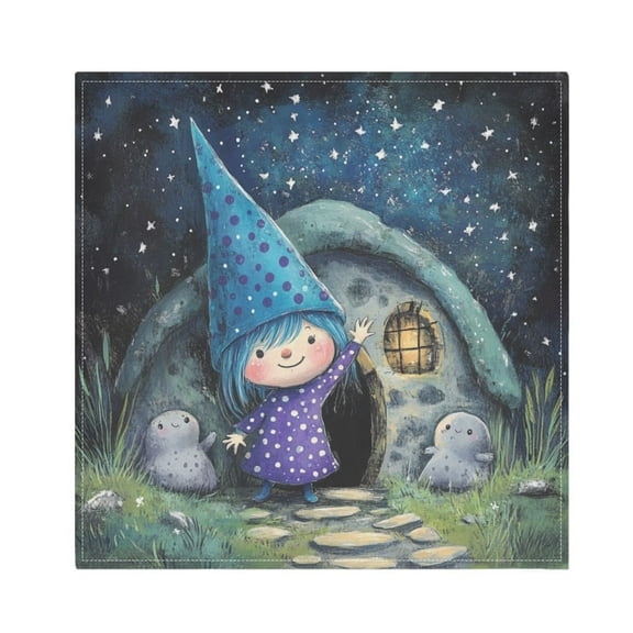 Qxltty The Blue Fairy Napkins 20×20in Perfect for Parties Dinners Weddings Cocktail Housewarming Cloth Napkins Set of 1