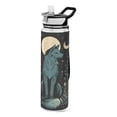 thumbnail image 1 of Qxltty The Moon Fox Water Bottle 32 oz with Straw BPA Free Reusable Fitness Sport Bottle Perfect for Travel School Outdoors and Gym, 1 of 7