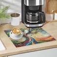 thumbnail image 1 of Qxltty Tree Of Angels Leather Drying Mat for Kitchen Countertops Coffee Mats Hide Stain Quickly Absorbs Water Tableware Decor, 1 of 6