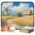 thumbnail image 1 of Qxltty Ukrainian Landscape Cat litter Pads Pet Set of 3 Diaper Mats Center Anti-leakage Layer Absorbent Soft and Comfortable, 1 of 7