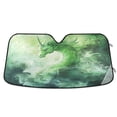 thumbnail image 1 of Qxltty Unicorn Dragon Car Windshield Sunshades Foldable UV Rays Sun Visor Protector Keep Your Vehicle Cool 57×31.5in, 1 of 8