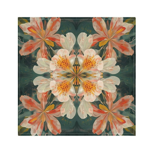 Qxltty Vintage Floral Patterns Napkins 20×20in Perfect for Parties Dinners Weddings Cocktail Housewarming Cloth Napkins Set of 6
