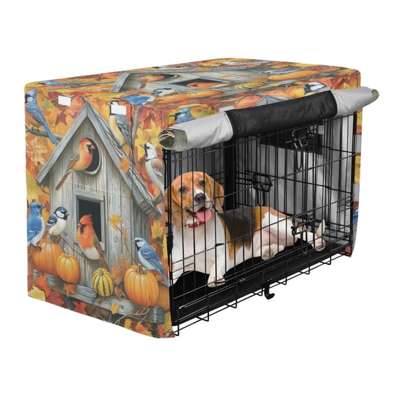 Qxltty Warm Birdhouse Crate Cover Durable Oxford Cloth Pet Kennel Sunshade Universal Fit for 47in Wire Cage