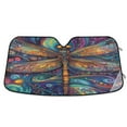 thumbnail image 1 of Qxltty Weird Style Dragonfly Car Windshield Sunshades Foldable UV Rays Sun Visor Protector Keep Your Vehicle Cool 53×23.5in, 1 of 8