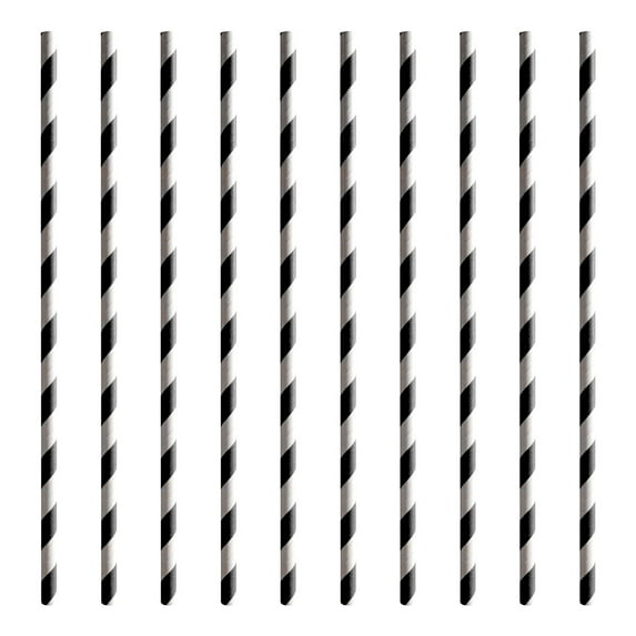 Qxpztk Halloween Tableware Party Supplies - Disposable Dinnerware Set with Paper Plates, Napkins, and Forks for Spooky Halloween Party Supplies, Birthday Decorations - Straws(10pc)