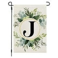 thumbnail image 1 of Qxpztk Letter J Floral Garden Flag 11.81×17.71 Inch Double Sided Outside, Family Last Name Initial Yard Outdoor Decoration, 1 of 8