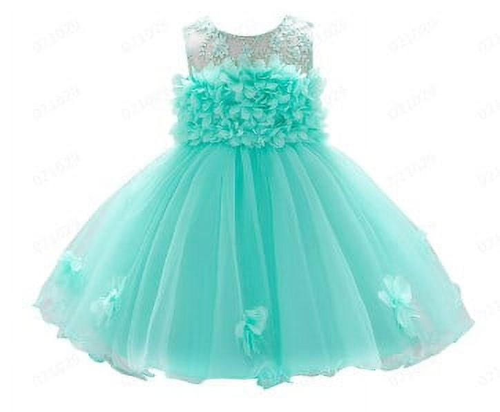 Qxutpo Girls' Dresses Birthday Gown Pageant Floral Bridesmaid Baby