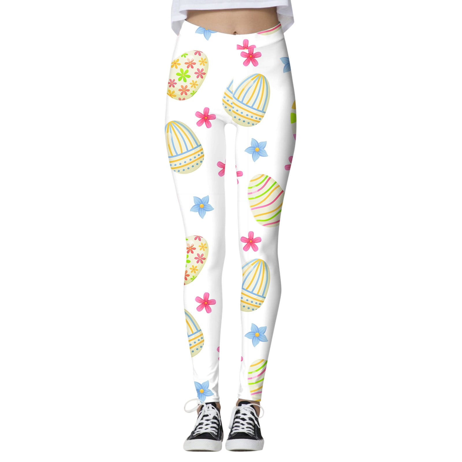 Qxutpo Leggings for Women Easter Resurrection Festival Printed Trousers