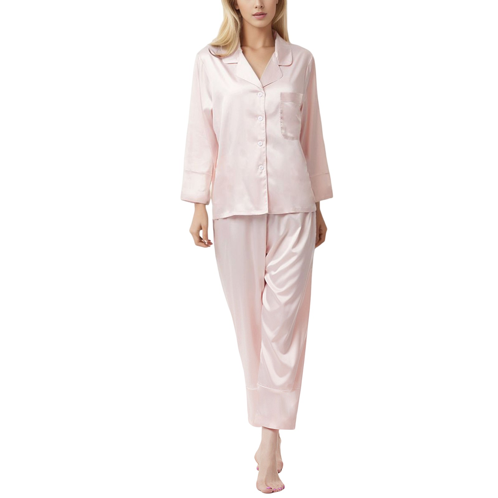 Qxutpo Womens Pajamas Plus Size Casual Lace Suspenders Home Wear ...