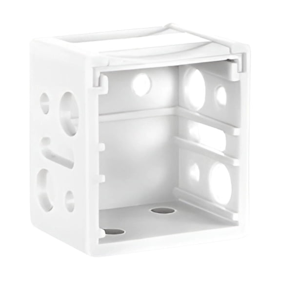 Qyaukm 1 Inch White Blind Brackets, Window Shade Headrail Holder Mounting Hardware, Plastic Curtain Rail Brackets for Blinds Box, Universal Installation Replacement Parts