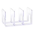 thumbnail image 1 of Qyaukm 1Pc Acrylic File Sorter Desktop Organizer Holder, 3 Compartments Clear Small File Script Letter Office Document Storage for Desk Bill Filling Envelope Holder Office, Home Desk Organization, 1 of 4