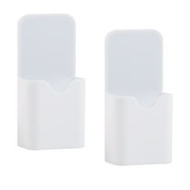 Qyaukm 2 Pcs Magnetic Pen Marker Holder, Magnetic Dry Erase Marker Holder, Magnet Pen Pencil Storage for Fridge, Whiteboard, Classroom, Office, Home, White, 2Pc Pen Holder