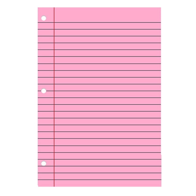 Qyaukm 200 Sheets Loose Leaf Paper 8" x 10.5" Colored Filler Paper College Ruled 3-Hole Punched Lined Paper Notebook Paper for 3-Ring Binders Notepad Writing Note Pads Ideal for Home, , Office