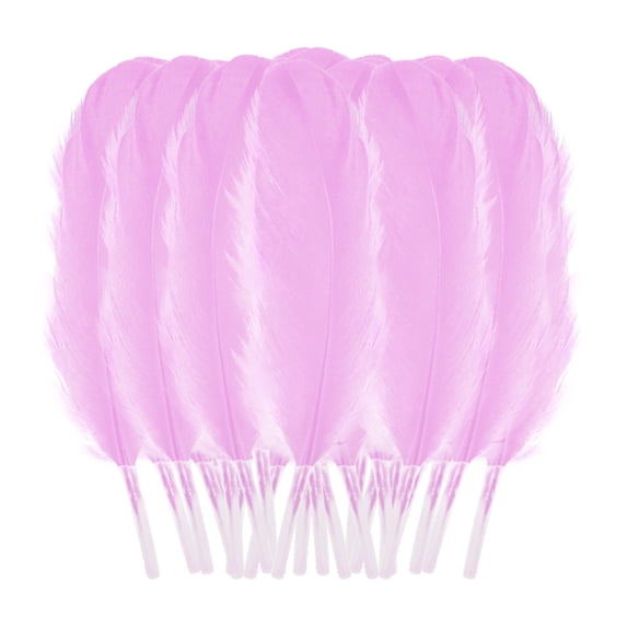 Qyaukm 50Pcs Natural Colorful Goose Feathers 12-16Cm for Diy Crafts, Dream Catchers, Wedding Centerpieces, Hair Accessories, Cat Toys, 50 Feathers