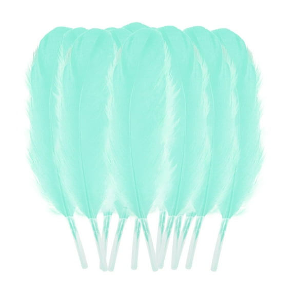 Qyaukm 50Pcs Natural Colorful Goose Feathers 12-16Cm for Diy Crafts, Dream Catchers, Wedding Centerpieces, Hair Accessories, Cat Toys, 50 Feathers