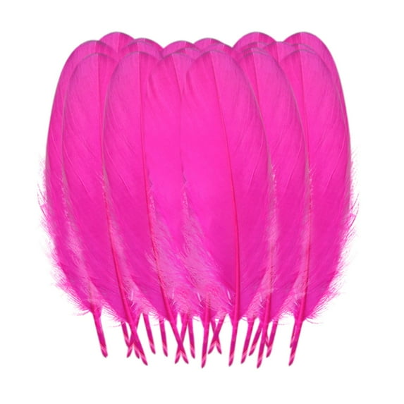 Qyaukm 50Pcs Natural Colorful Goose Feathers 12-16Cm for Diy Crafts, Dream Catchers, Wedding Centerpieces, Hair Accessories, Cat Toys, 50 Feathers