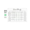 thumbnail image 1 of Qyaukm Acrylic Weekly Calendar Whiteboard for Wall, Small Clear Planner Dry Erase White Board for List, Kitchen, Planning, Memo, Reusable Weekly Daily to Do List Board 16.54*11.69'', 1 of 7