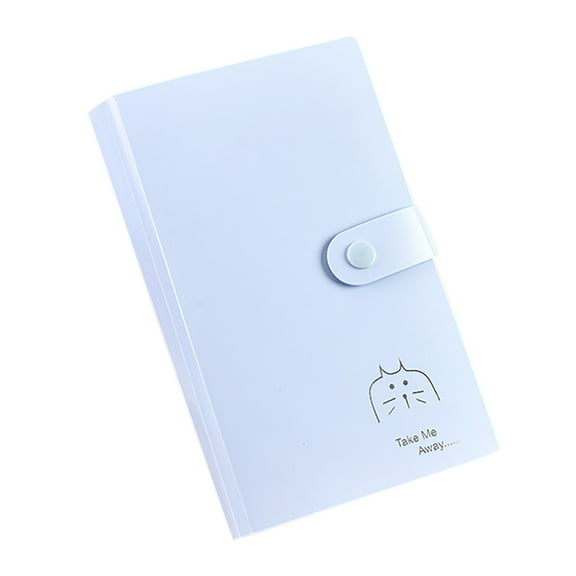 Qyaukm Business Card Book Holder, Business Card Organizer, Name Card Book Holder, Portable Office Business Card Holder, Hold 120 Cards, 1X Business Card Album (120 Card Slots)