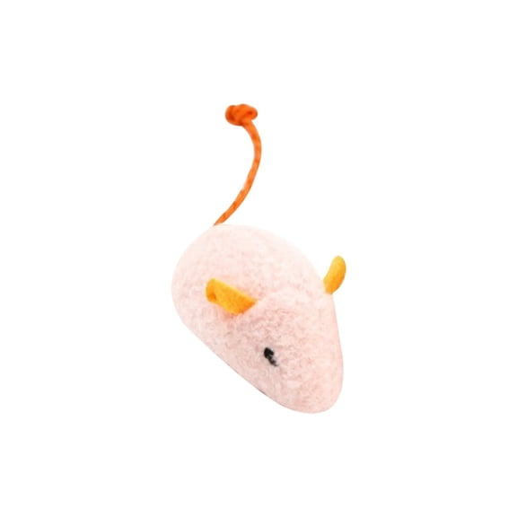Qyaukm Catnip Cat Toy Mice, Cute Little Playful Plush Mouse Toys with Realistic Ears and Tails for Kittens and Adult Cats, Stimulates Natural Hunting Instinct
