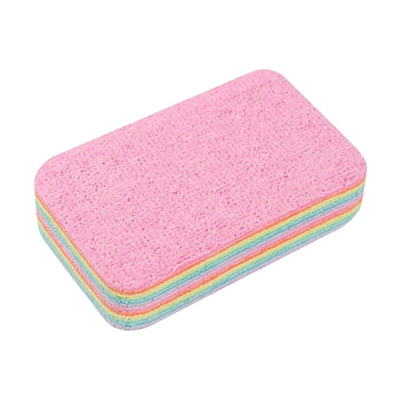 Qyaukm Cleaning Sponge, 12-Layer Peelable Microfiber Block for Wet Or Dry Use, Highly Absorbent and Reusable for Kitchen Counters, Dishes & Bathroom - 12*7Cm