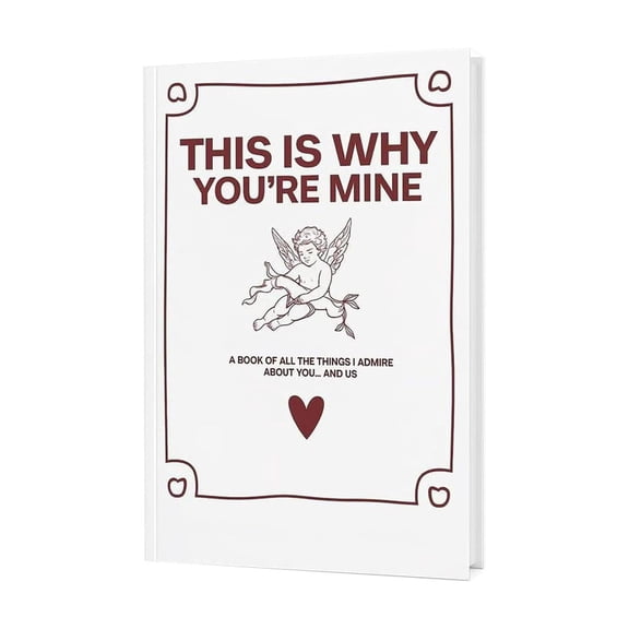 Qyaukm Couples Journal, Our Love Story Book with Prompts for Girlfriend Boyfriend, Guided Relationship Diary for Couples, Valentine's Day Anniversary Wedding Gift, Hardcover