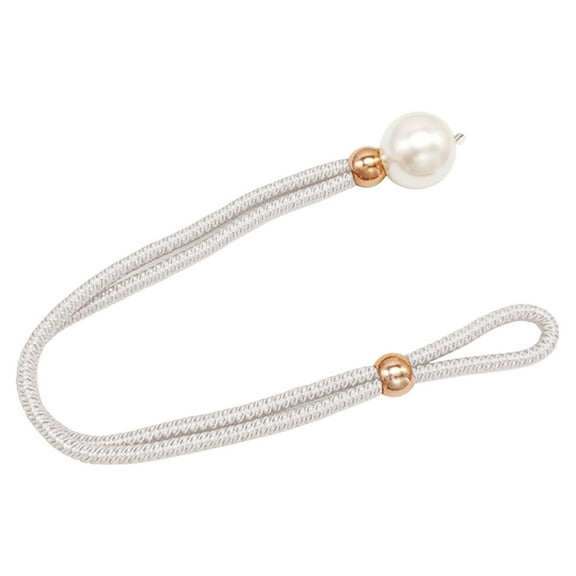 Qyaukm Curtain Tiebacks, 1Pc Cadjustable Window Curtain Tieback, Buckle Clip Rope Curtain Ties, Elegant Curtain Tie Backs for Bedroom Decor, Boho Room Decor, Farmhouse Decor Beige