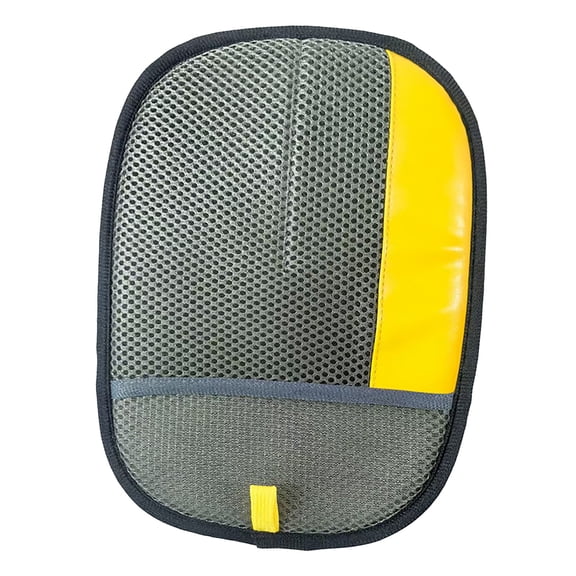 Qyaukm Gray Pet Grooming Gloves, Double-Sided Deshedding Mitts for Removing Dog & Cat Hair, Anti-Static & Reusable