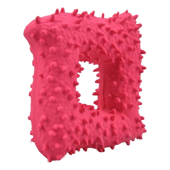 Qyaukm Natural Rubber Dog Chew Toy, Squeaky Teeth Cleaning Bone, Durable Puppy Chew Stick, Aggressive Chewer Toothbrush