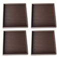 thumbnail image 1 of Qyaukm Non-Slip Furniture Pads, 4-Pack Rubber Caster Cups with 2 Sizes (2” Round & 3” Square), Anti-STeen Floor Protectors for Chair Legs, Table, Couch on Hardwood Floors, 1 of 9