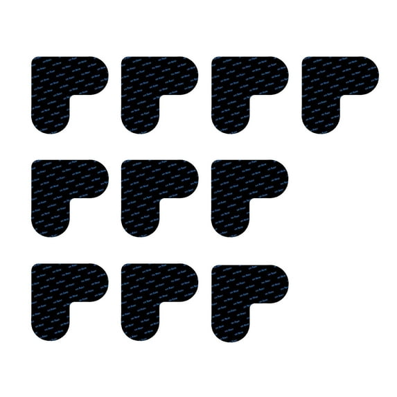 Qyaukm Non-Slip Rug Pad Gripper, Double Sided Washable Carpet Tape for Hardwood Floors & Tile, Keep Rugs in Place, No More Sliding, 10 Anti-Slip Stickers