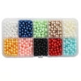 thumbnail image 1 of Qyaukm Pearl Beads for Crafts - Pearl Bracelet Making Kit Friendship Bracelet Kits Bracelet Bead Kits Small Pearl Bead and Gold Beads Beading Kit for Bracelets Jewelry Making Kit, 1 Box Of Beads, 1 of 3