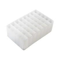 Qyaukm Plastic Pen Holder Display Stand - Marker Base Pen Holder, 40-Slot Organizer for Home Office & Store Use, 1X Pen Holder